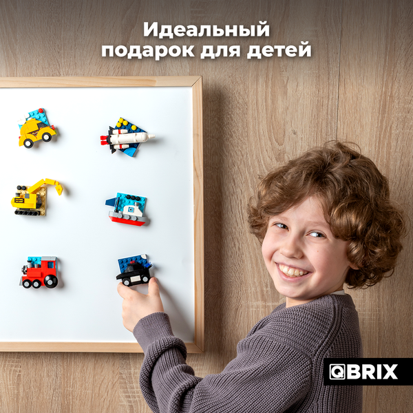 Изображение товара Конструктор QBRIX Kids Магнитики. Транспорт 30091