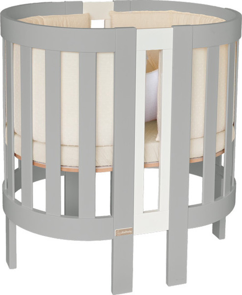 Изображение товара Детская кроватка Italbaby Lunetta Ovale / 070.1520-0013 (белый/серый)