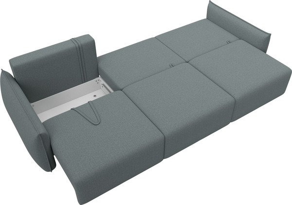 Изображение товара Диван Лига Диванов Лига-051 НПБ Лонг (рогожка амур 07 серый)