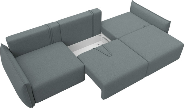 Изображение товара Диван Лига Диванов Лига-051 НПБ Лонг (рогожка амур 07 серый)