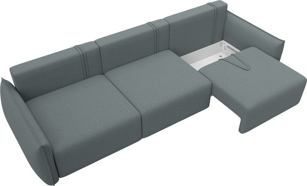 Изображение товара Диван Лига Диванов Лига-051 НПБ Лонг (рогожка амур 07 серый)