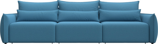 Изображение товара Диван Лига Диванов Лига-051 НПБ Лонг (рогожка амур 10 голубой)