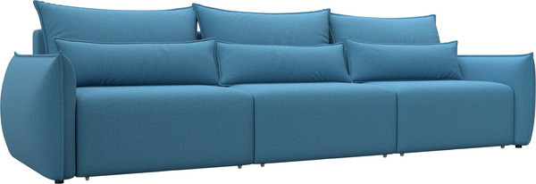 Изображение товара Диван Лига Диванов Лига-051 НПБ Лонг (рогожка амур 10 голубой)