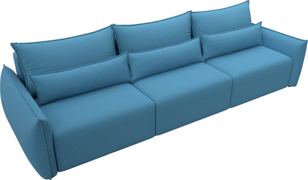 Изображение товара Диван Лига Диванов Лига-051 НПБ Лонг (рогожка амур 10 голубой)