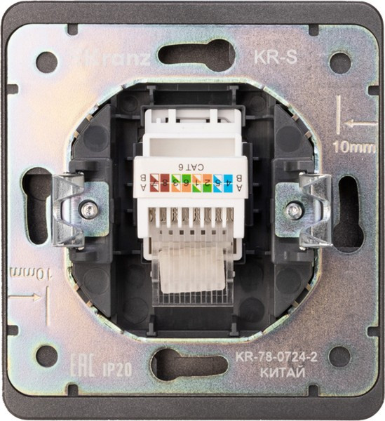 Изображение товара Розетка Kranz Round KR-78-0724-2 (титан)