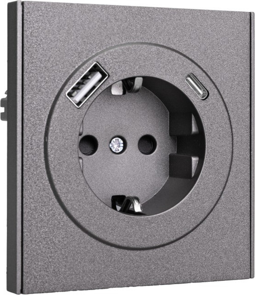 Изображение товара Розетка Kranz Strong KR-78-0704-6 (графит)