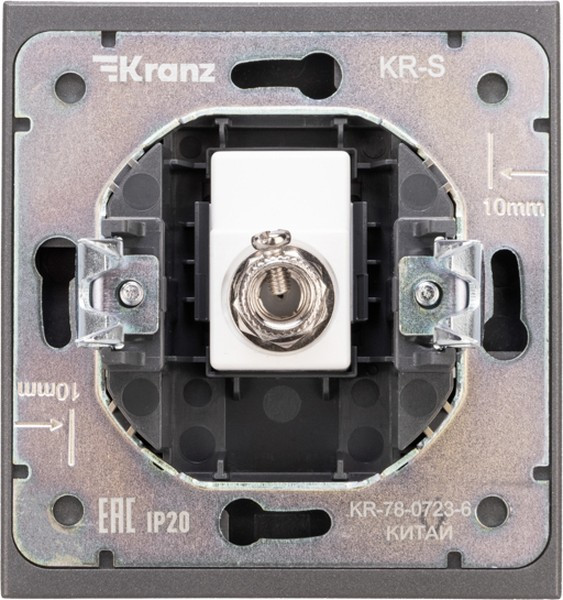 Изображение товара Розетка Kranz Strong KR-78-0723-6 (графит)