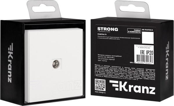 Изображение товара Розетка Kranz Strong KR-78-0723-4 (жемчуг)