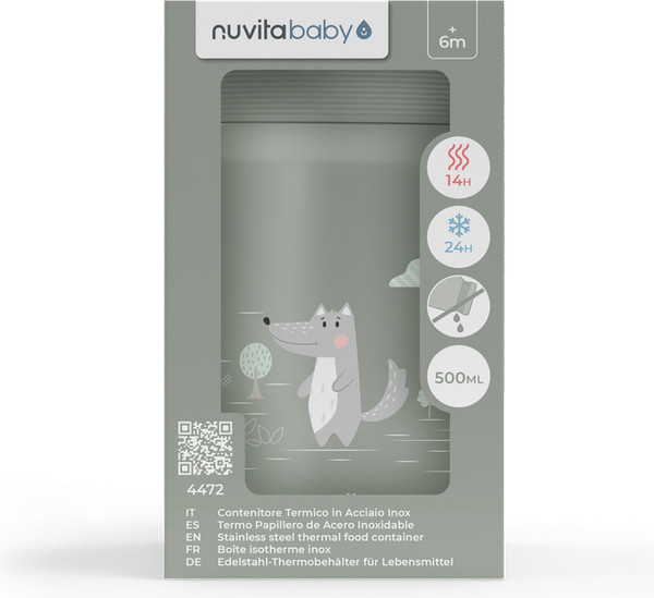 Изображение товара Термос универсальный Nuvita 4472 / NU-PPCP0063 (500мл, серый)