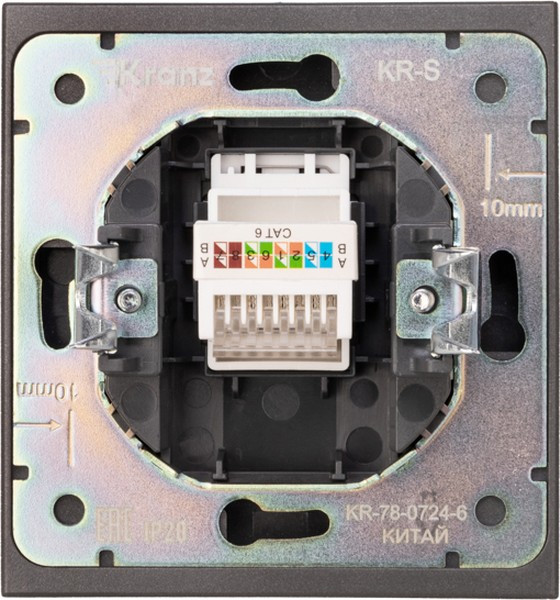 Изображение товара Розетка Kranz Strong KR-78-0724-6 (графит)