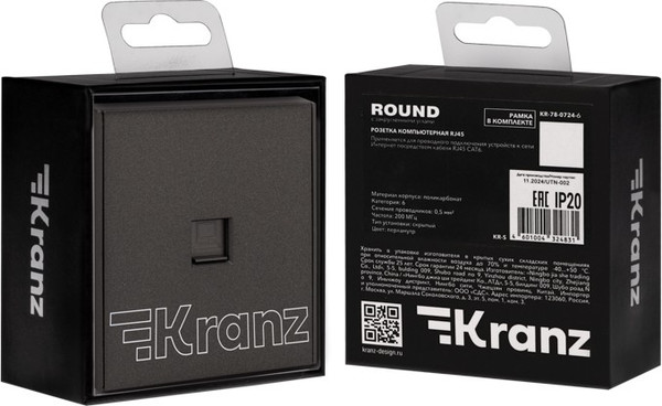 Изображение товара Розетка Kranz Strong KR-78-0724-6 (графит)