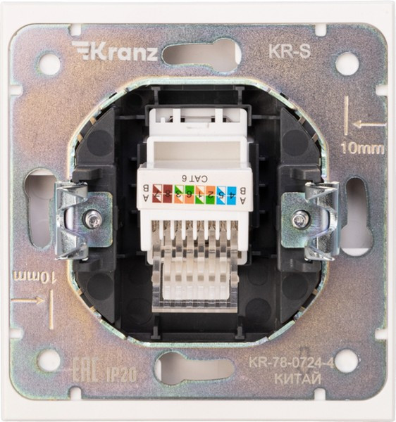 Изображение товара Розетка Kranz Strong KR-78-0724-4 (жемчуг)