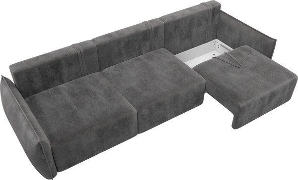 Изображение товара Диван Лига Диванов Лига-051 НПБ Лонг (велюр Tower 10 серый)
