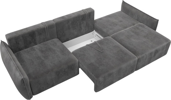 Изображение товара Диван Лига Диванов Лига-051 НПБ Лонг (велюр Tower 10 серый)