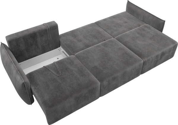 Изображение товара Диван Лига Диванов Лига-051 НПБ Лонг (велюр Tower 10 серый)