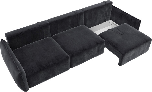 Изображение товара Диван Лига Диванов Лига-051 НПБ Лонг (велюр Tower 11 темно-серый)