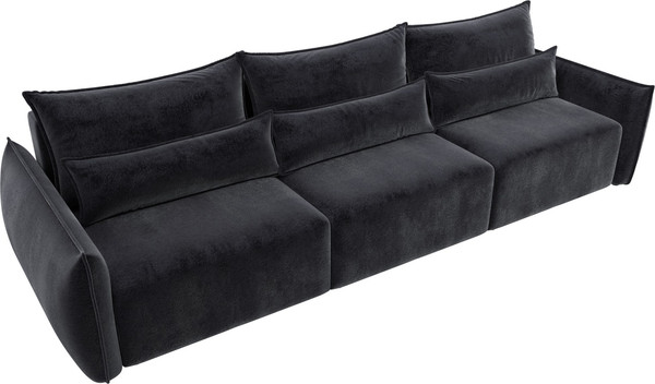 Изображение товара Диван Лига Диванов Лига-051 НПБ Лонг (велюр Tower 11 темно-серый)