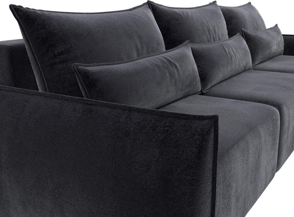 Изображение товара Диван Лига Диванов Лига-051 НПБ Лонг (велюр Tower 11 темно-серый)