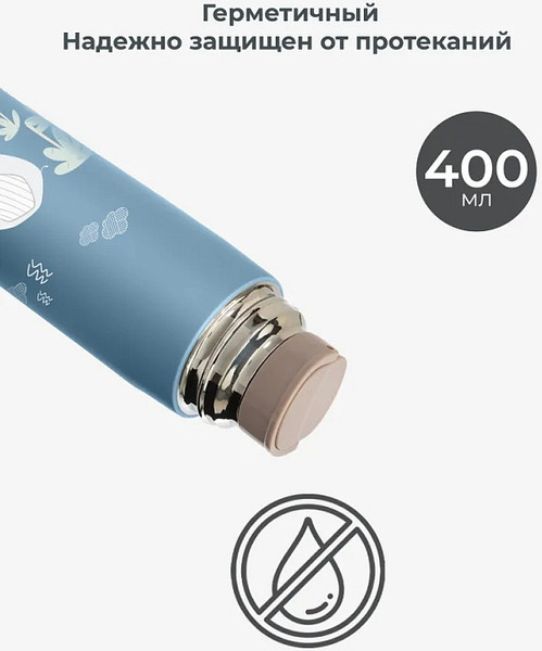 Изображение товара Термос для напитков Nuvita 4435 / NU-PPCP0054 (400мл, голубой)