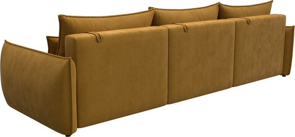 Изображение товара Диван Лига Диванов Лига-051 НПБ Лонг (велюр Brut 10 желтый)