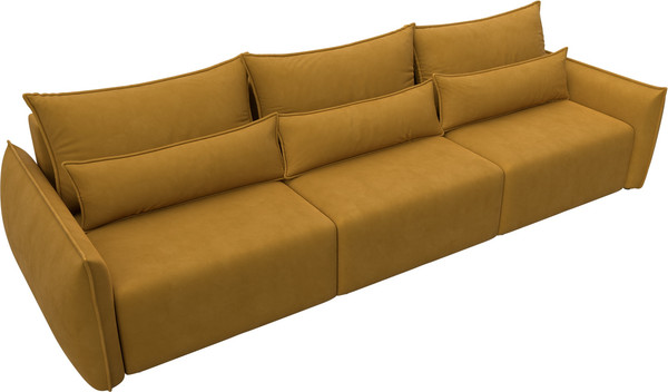 Изображение товара Диван Лига Диванов Лига-051 НПБ Лонг (велюр Brut 10 желтый)