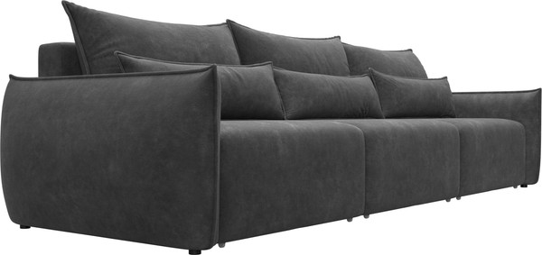 Изображение товара Диван Лига Диванов Лига-051 НПБ Лонг (велюр Brut 16 темно-серый)