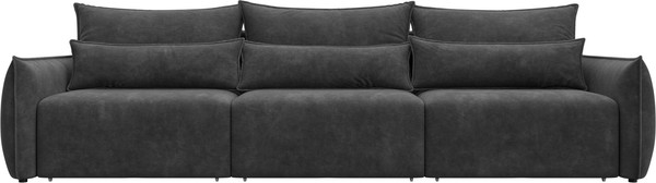 Изображение товара Диван Лига Диванов Лига-051 НПБ Лонг (велюр Brut 16 темно-серый)