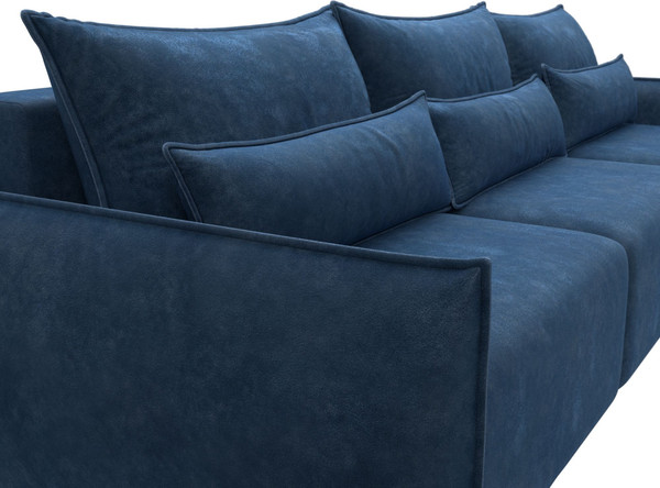 Изображение товара Диван Лига Диванов Лига-051 НПБ Лонг (велюр Brut 11 синий)