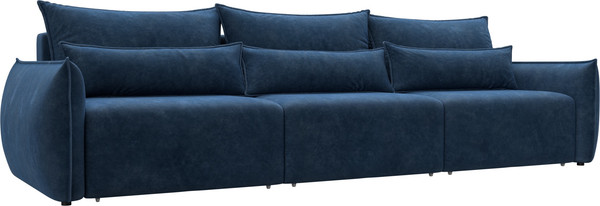 Изображение товара Диван Лига Диванов Лига-051 НПБ Лонг (велюр Brut 11 синий)