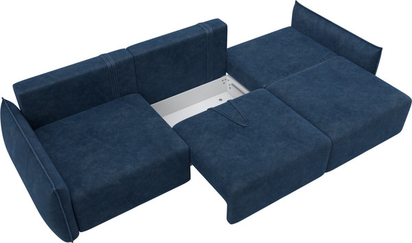 Изображение товара Диван Лига Диванов Лига-051 НПБ Лонг (велюр Brut 11 синий)