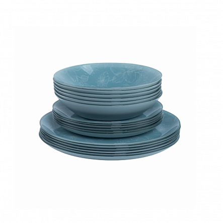 Изображение товара Набор столовой посуды Luminarc Melitina Blue V9722 (18пр)