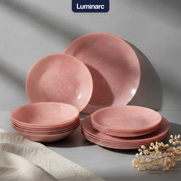Изображение товара Набор столовой посуды Luminarc Melitina Pink V9723 (18пр)