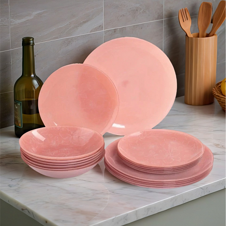 Изображение товара Набор столовой посуды Luminarc Melitina Pink V9723 (18пр)