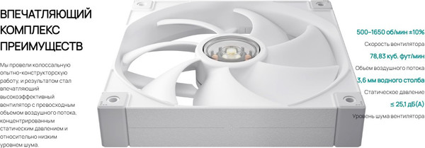 Изображение товара Вентилятор для корпуса Deepcool FT14 WH (R-FT14-WHWPN1-G)