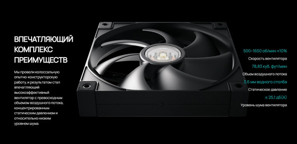 Изображение товара Вентилятор для корпуса Deepcool FT14 Black (R-FT14-BKWPN1-G)