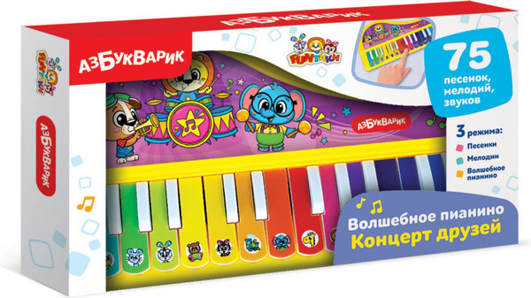 Изображение товара Музыкальная игрушка Азбукварик Концерт друзей Волшебное пианино / 3383