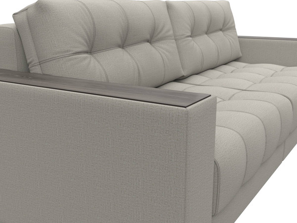 Изображение товара Диван Лига Диванов Лига-049 НПБ с декором (рогожка амур 02 бежевый)