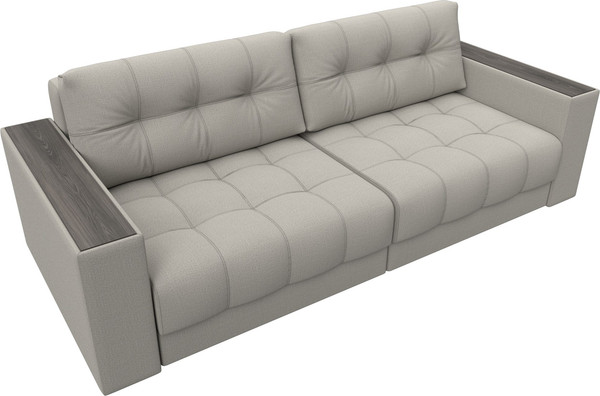 Изображение товара Диван Лига Диванов Лига-049 НПБ с декором (рогожка амур 02 бежевый)