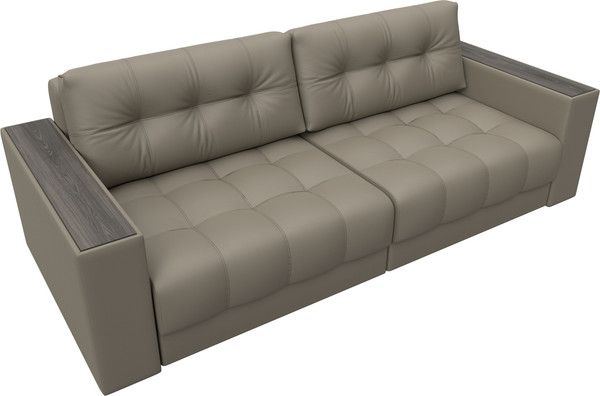 Изображение товара Диван Лига Диванов Лига-049 НПБ с декором (экокожа Grifon 04 бежевый)