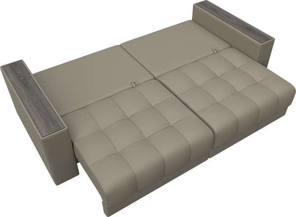 Изображение товара Диван Лига Диванов Лига-049 НПБ с декором (экокожа Grifon 04 бежевый)