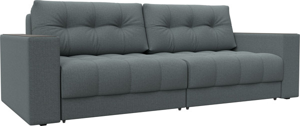 Изображение товара Диван Лига Диванов  Лига-049 НПБ с декором (рогожка амур 07 серый)