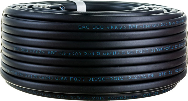 Изображение товара Кабель силовой Rexant ВВГ-Пнг(А) / 01-8201-50 (50м)