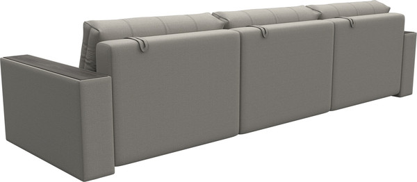 Изображение товара Диван Лига Диванов Лига-049 НПБ Лонг с декором (рогожка амур 02 бежевый)