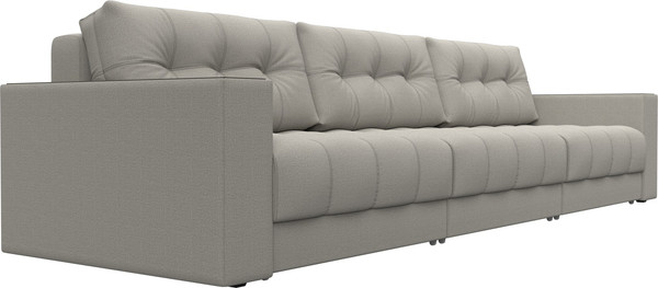 Изображение товара Диван Лига Диванов Лига-049 НПБ Лонг с декором (рогожка амур 02 бежевый)