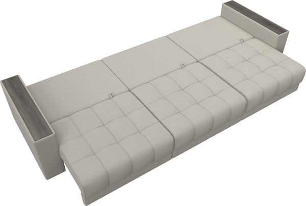 Изображение товара Диван Лига Диванов Лига-049 НПБ Лонг с декором (рогожка амур 02 бежевый)