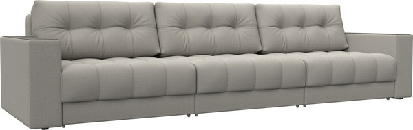 Изображение товара Диван Лига Диванов Лига-049 НПБ Лонг с декором (рогожка амур 02 бежевый)