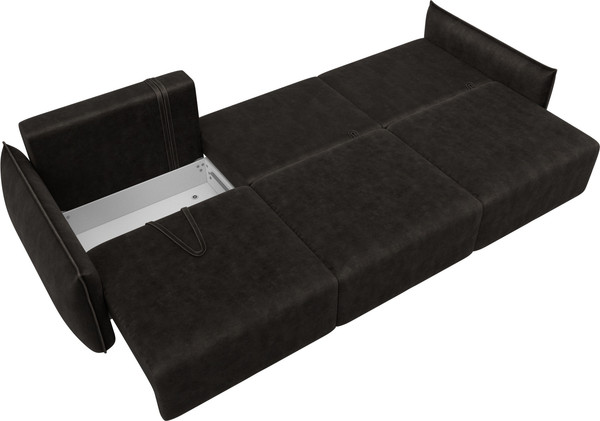 Изображение товара Диван Лига Диванов Лига-051 НПБ Лонг (велюр Brut 17 коричневый)