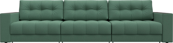 Изображение товара Диван Лига Диванов Лига-049 НПБ Лонг с декором (рогожка амур 11 зеленый)