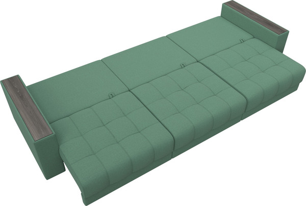 Изображение товара Диван Лига Диванов Лига-049 НПБ Лонг с декором (рогожка амур 11 зеленый)