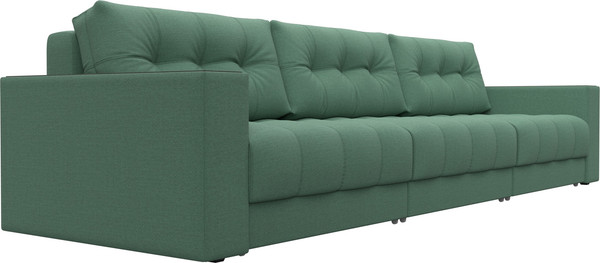 Изображение товара Диван Лига Диванов Лига-049 НПБ Лонг с декором (рогожка амур 11 зеленый)